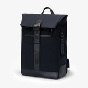 Nayo Smart Herman Pro Half Roll Top Backpack black front view