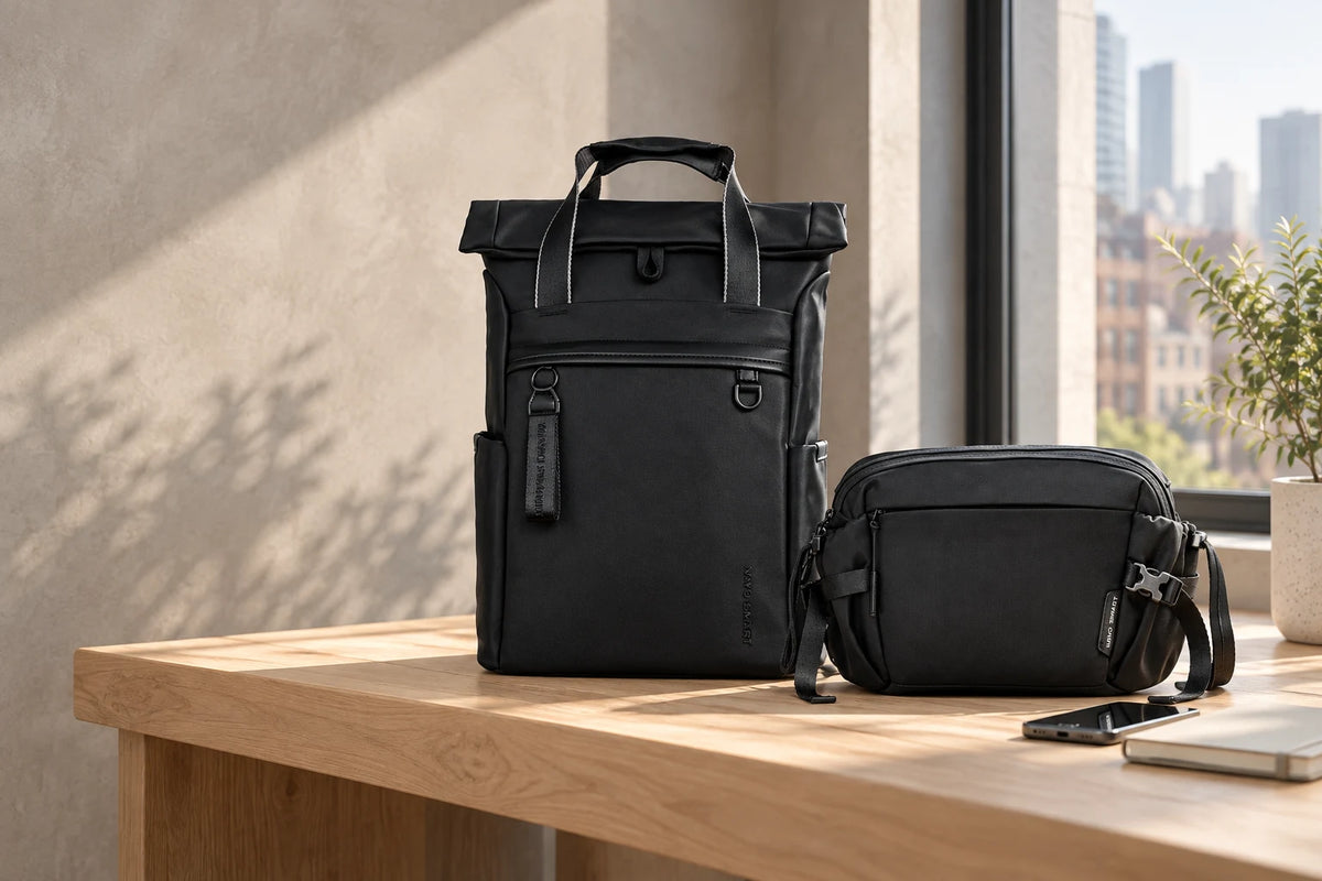 nayo u6 ul1 scene — coordinated backpack and sling in use