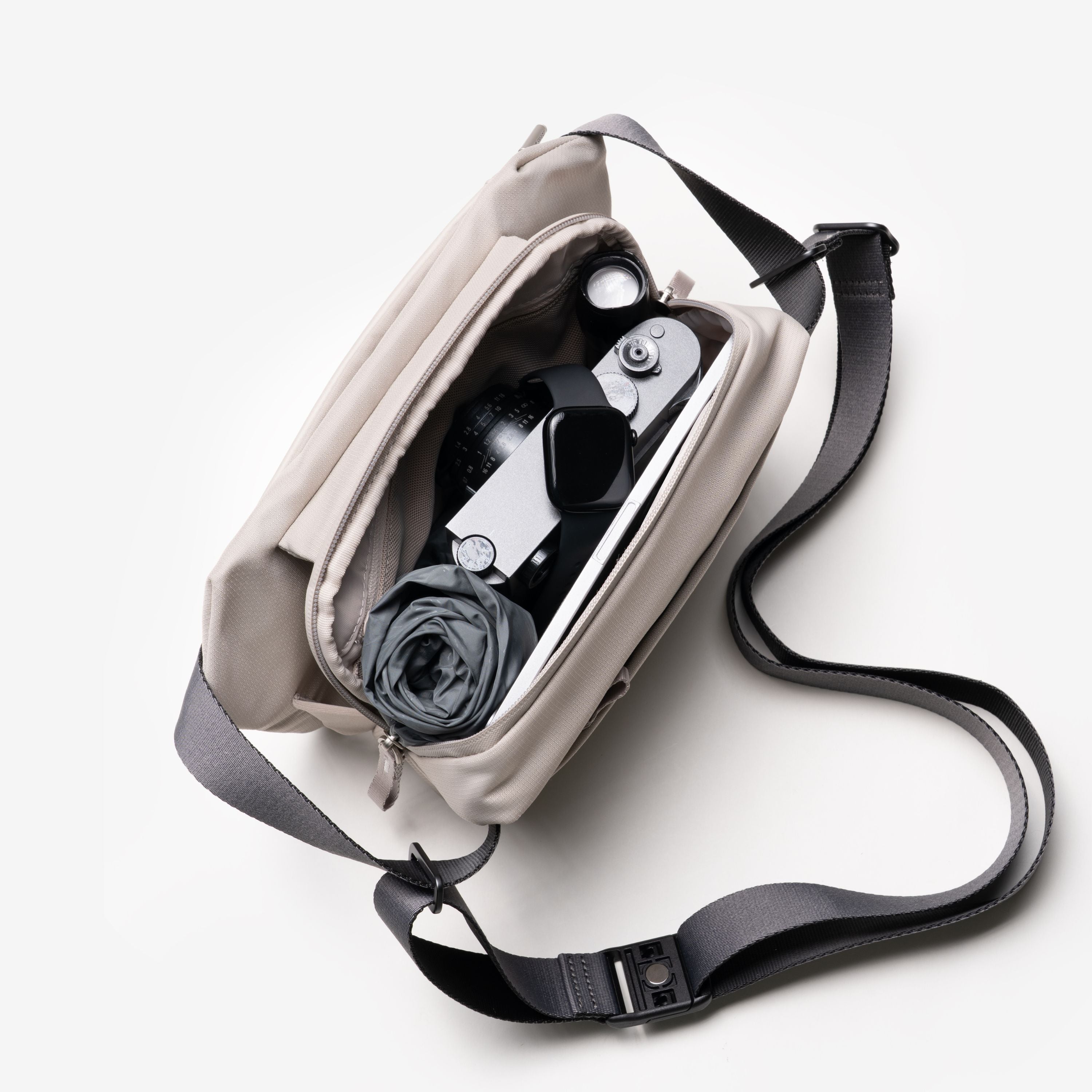 NAYO SMART Urban UL2 White Sling Bag | Lightweight Expandable EDC