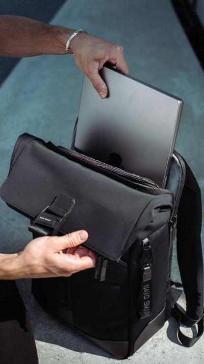Herman Pro Half-Roll Top Backpack-Midnight Black — product detail