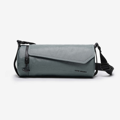 Nayo Smart Urban UL5 Cylinder Sling Bag Graphite, front flat studio shot graphite crossbody sling bag
