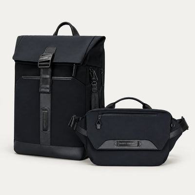 H1 + H3 Travel Set — matching Black backpack and sling