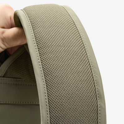 nayo smart urban u7 backpack olive green breathable shoulder straps