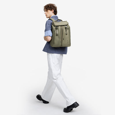 nayo smart urban u7 backpack olive green model carry