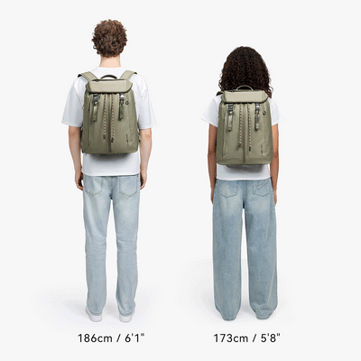 nayo smart urban u7 backpack olive green model carry