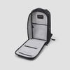 Nayo Smart Almighty A1 business travel backpack GIF showing full large‑opening main compartment interior layout