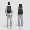 Almighty A1 Business Travel Backpack - Animated images of male and female models wearing the backpack