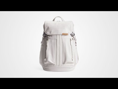 all white leather backpack Nayo Smart Urban U5 Backpack White